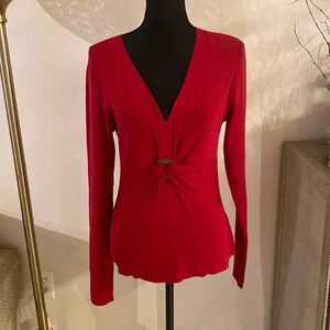 LILLIE Rubin silk burgundy sweater size 8